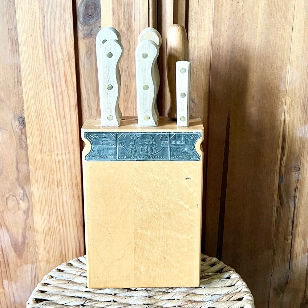 Vintage Ekco Forge 7 Piece Knife Set